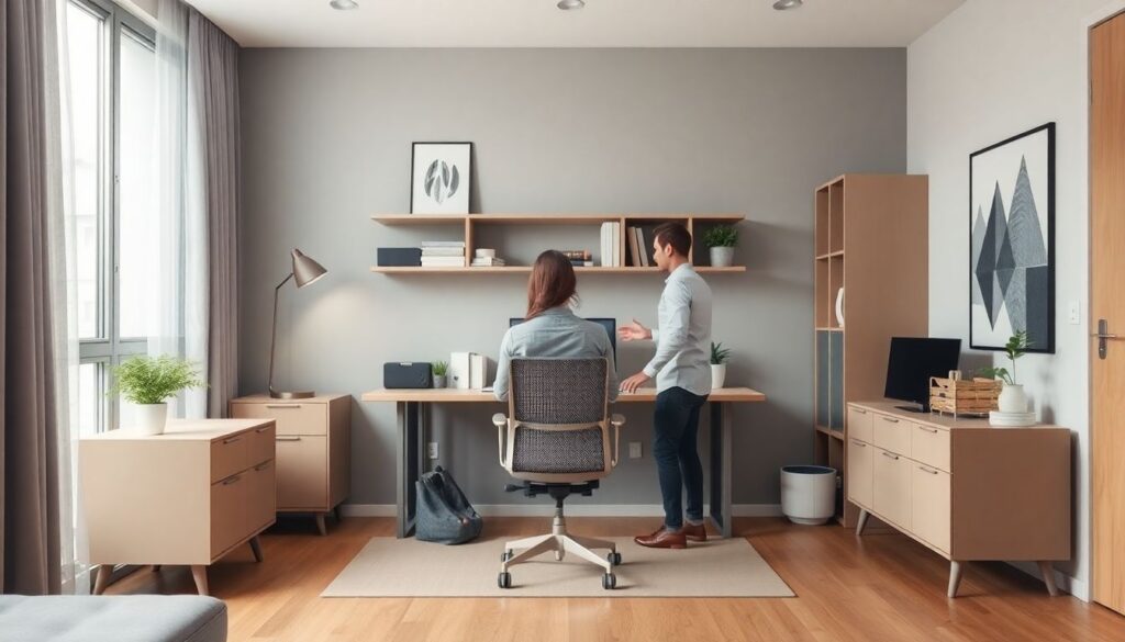 Упорядочивание рабочего пространства в доме: советы по зонированию - иллюстрация