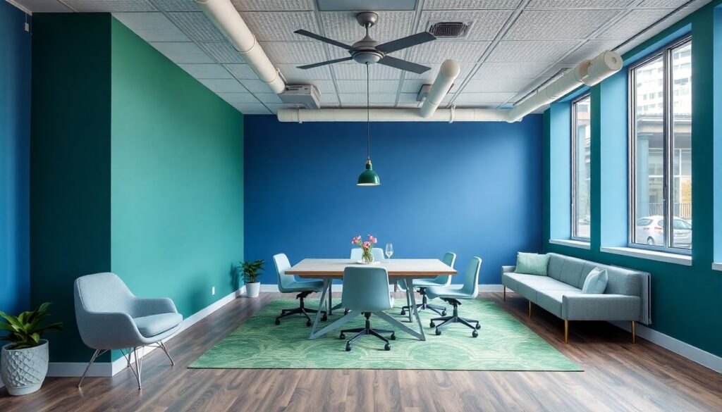 Психология цвета в интерьере: влияние на настроение - иллюстрация