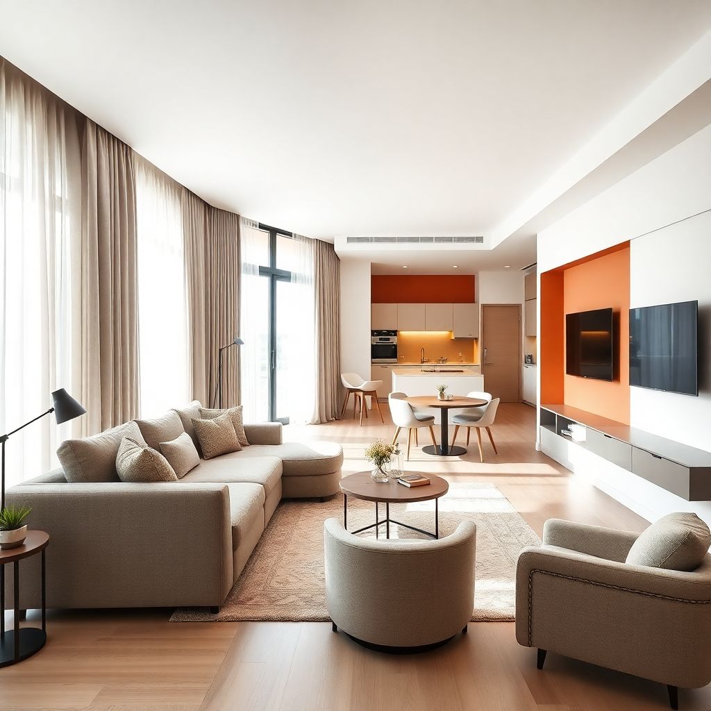 Гармоничный интерьер гостиной: правила зонирования и выбора мебели