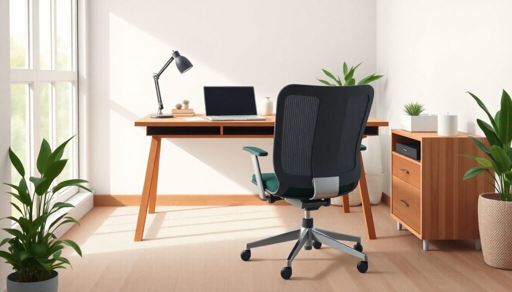 Эргономика рабочего места дома: организация домашнего офиса - иллюстрация