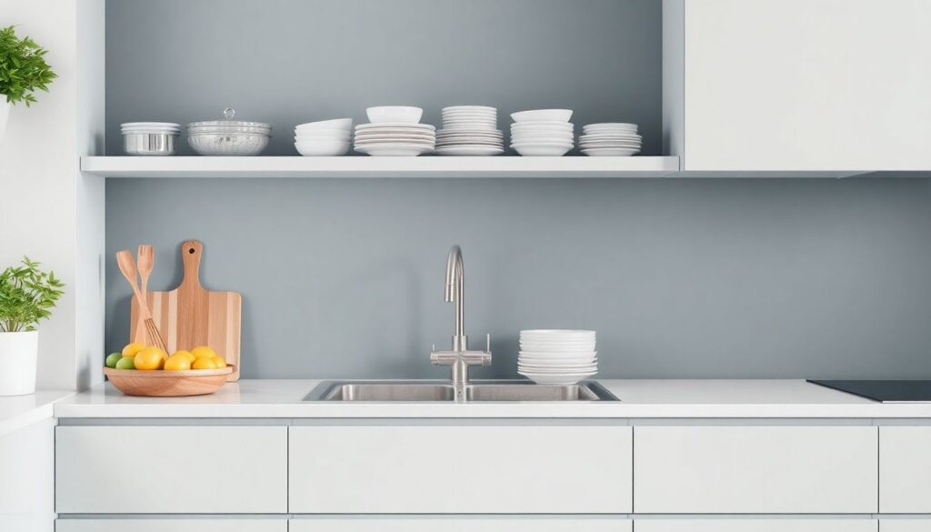 Посудные зоны и кухня-гостиная: зонирование без барьеров - иллюстрация