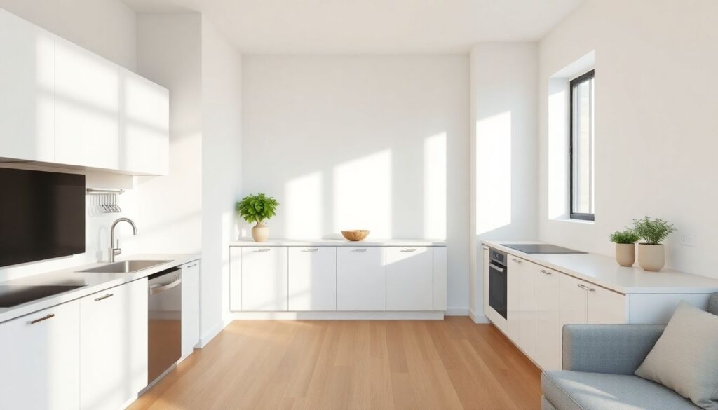 Посудные зоны и кухня-гостиная: зонирование без барьеров - иллюстрация