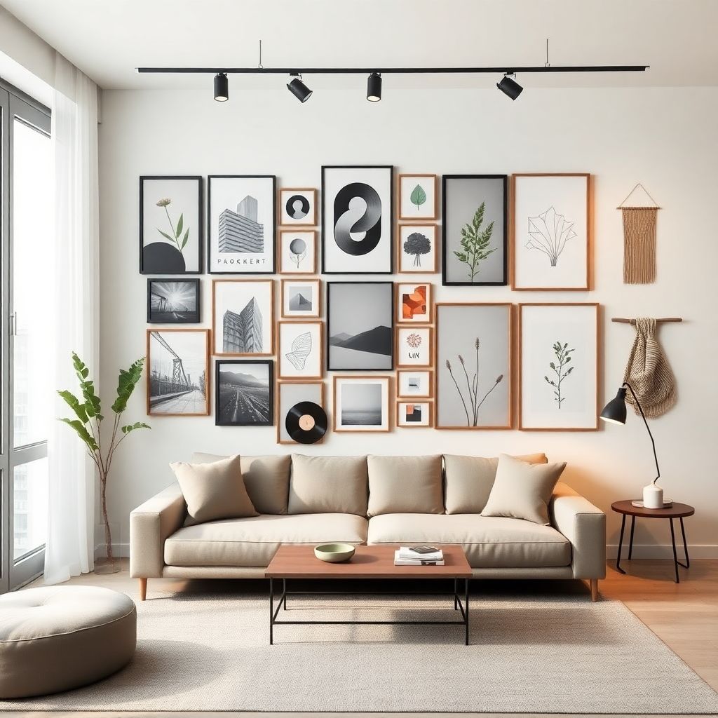 Галерейная стена в квартире: как расставить акценты и грамотно разместить экспозицию