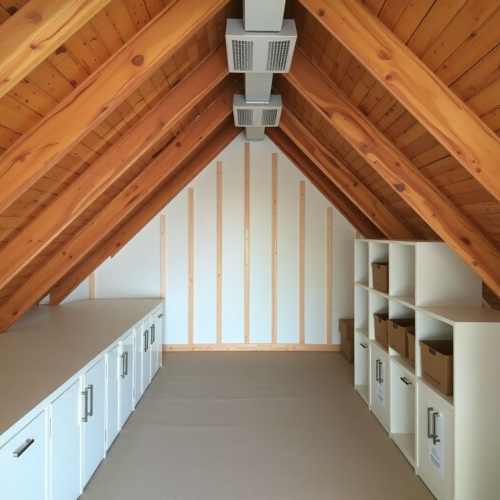 Как организовать хранение на мансарде: практичные идеи и удобные решения